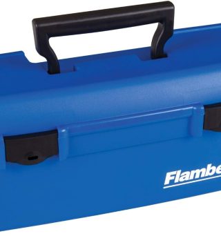 Flambeau Outdoors 6009TD Lil' Brute Tackle Box - Fishing Tackle Organizer With Lift-Out Tray, Portable Tackle and Gear Storage, Blue
