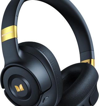 Monster Persona SE ANC Active Noise Cancelling Headphones, Over Ear Bluetooth Headphones Wireless, 60H Playtime, HiFi Stereo Audio, Deep Bass, Built-in Mic, Memory Foam Ear Cups for Home (Blue)